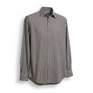 Bugatchi Men’s Dress Shirt 16,  35 Classic Fit Striped L